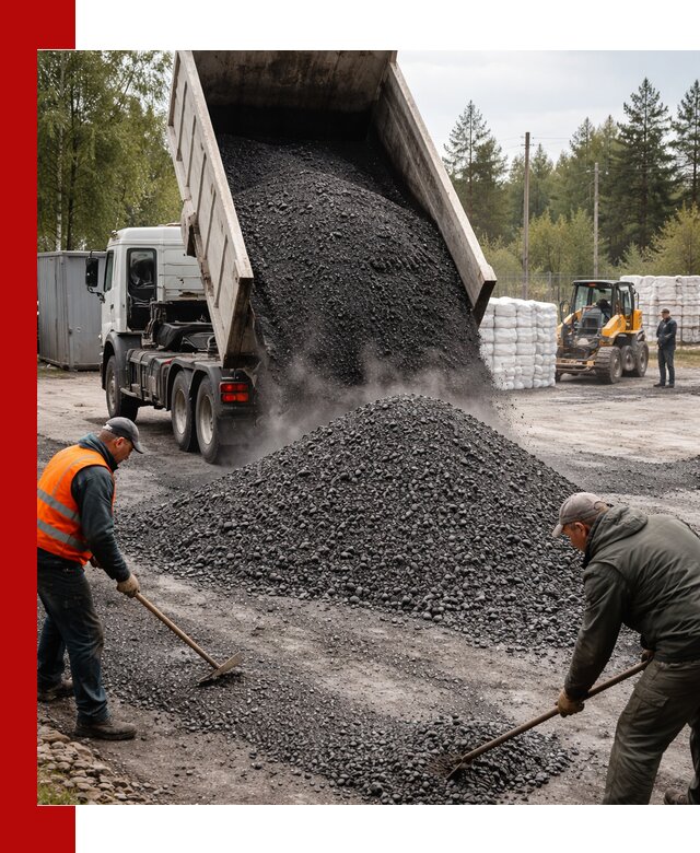 Доставка и продажа асфальтного гранулята в Нерюнгри