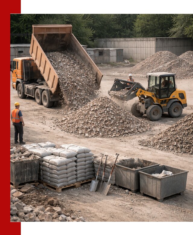 Вторичные материалы для отсыпки в Нерюнгри — поставка и доставка