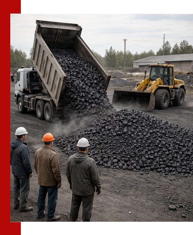Доставка угля антрацита в Нерюнгри с самосвалами и погрузкой