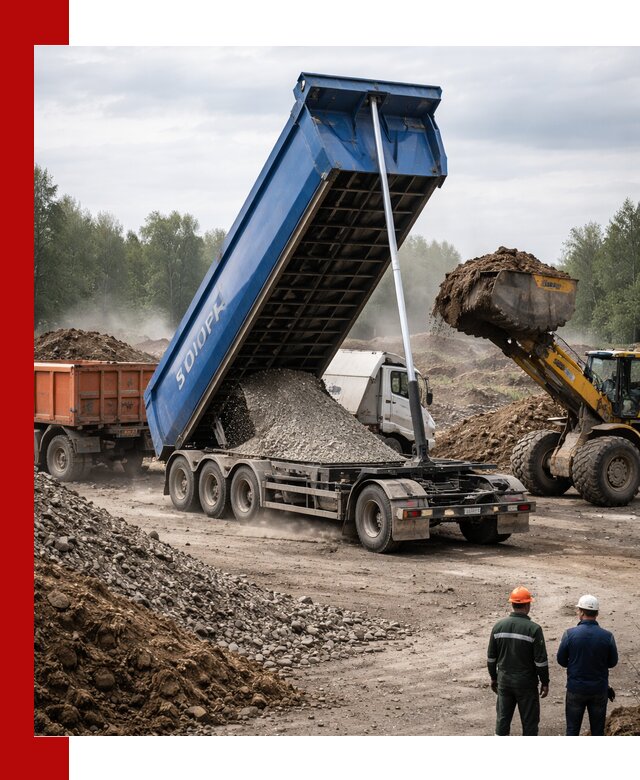 Аренда тонар 40 тонн в Нерюнгри с доставкой материалов