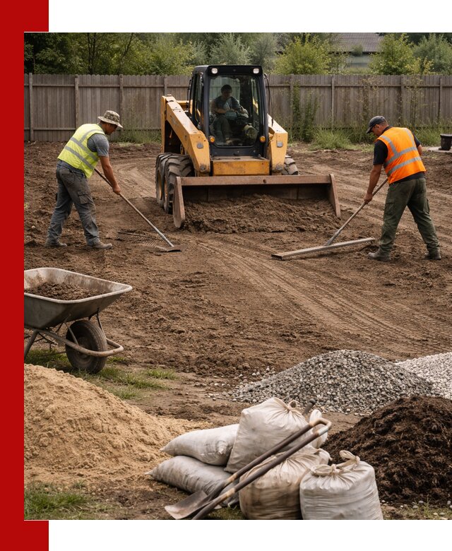 Выравнивание участка под строительство и благоустройство в Нерюнгри