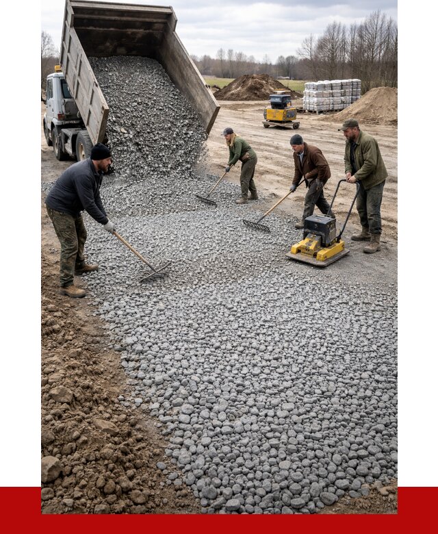 Устройство щебеночной подушки в Нерюнгри от 4887 р. ПРОНЕРУДНрю